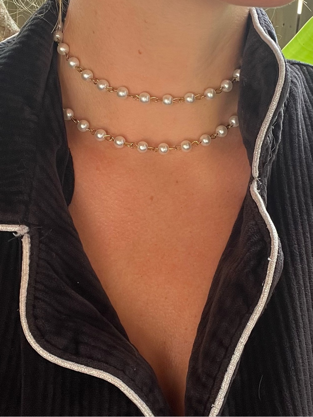 Necklace and anklet set